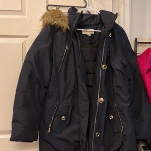 Michael Michael Kors Premium Heavy Down Coat Faux Fur Hood
